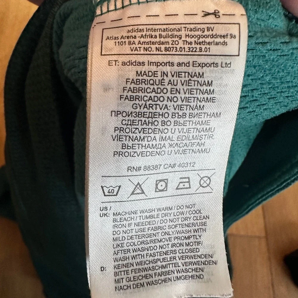 Adidas Climawarm Hoodie Mens Small Teal Heather For Creators Only Sweatshirt